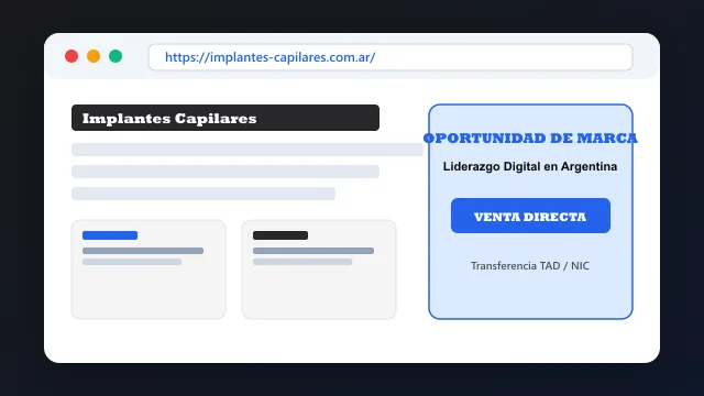 Modelo de aplicación comercial y proyectos digitales para implantes-capilares.com.ar